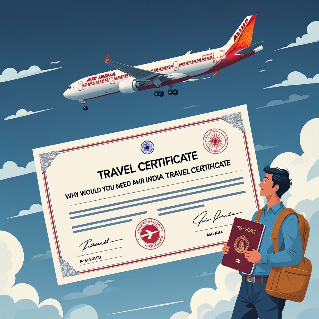Air India travel certificate